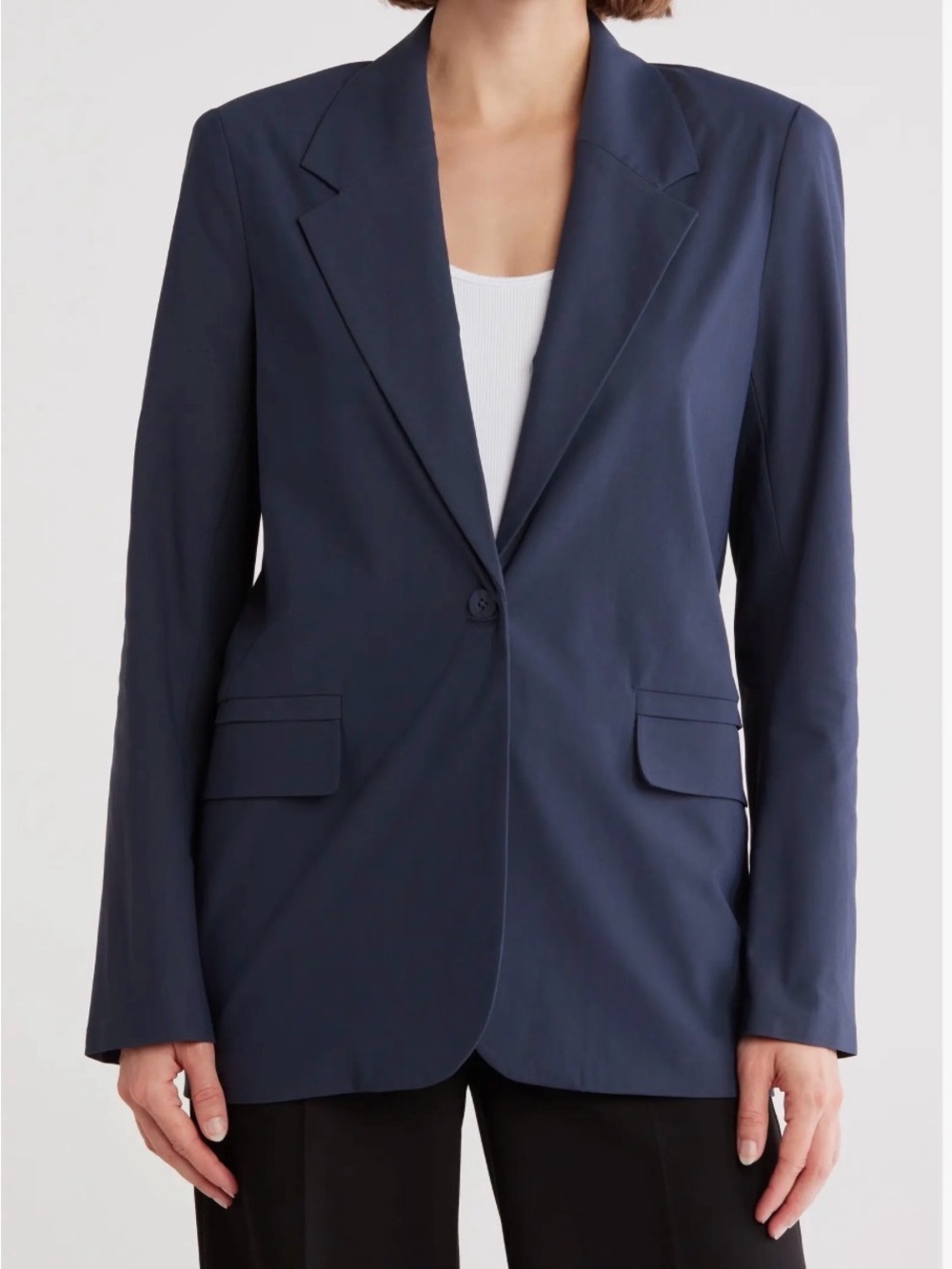 RHONE Commuter Boyfriend Blazer Navy Blue XS NWT